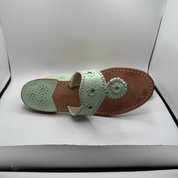Jack Rogers Women's Light Green Sandals - Picture 4 of 8